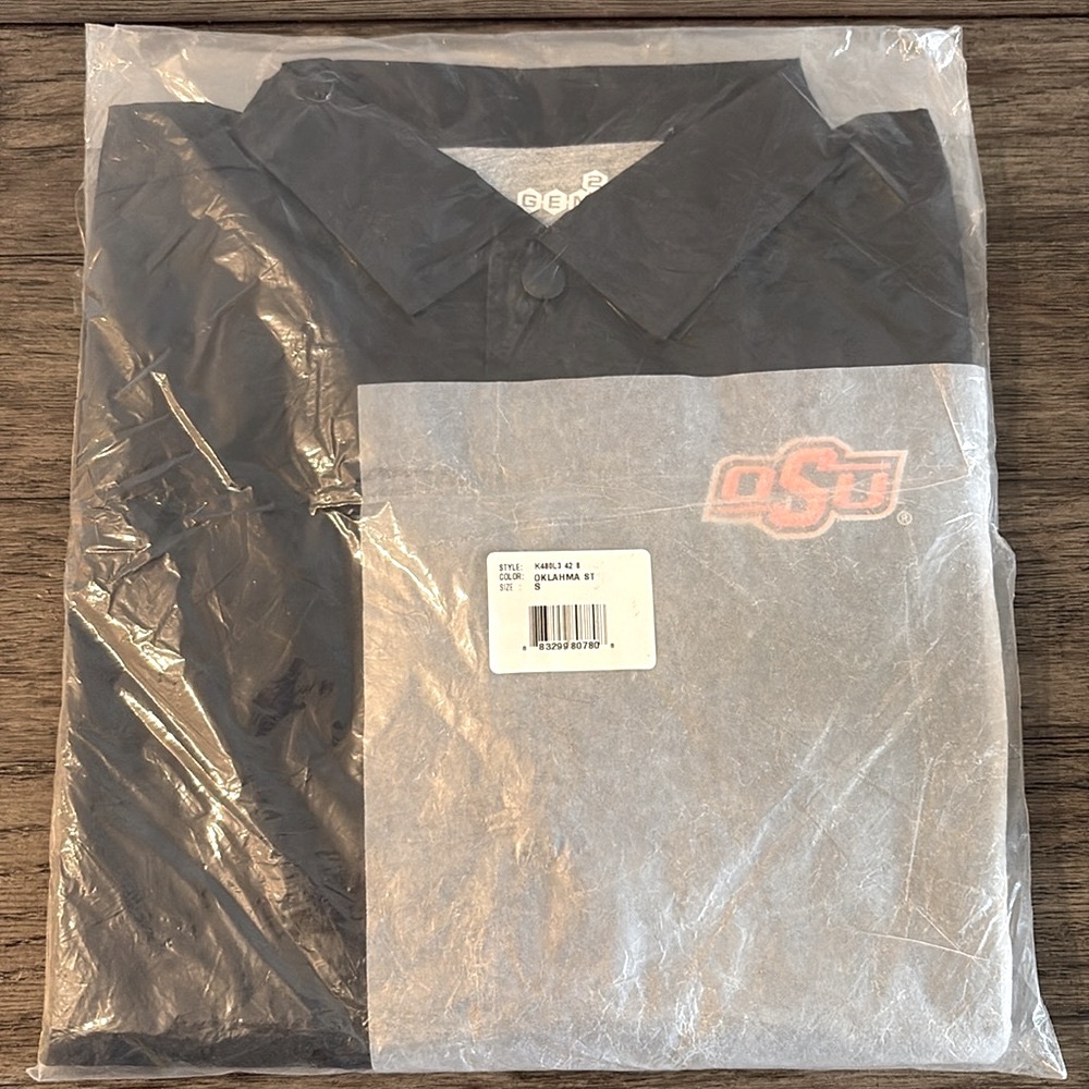 NWT [Gen2] Oklahoma State Cowboys NCAA Black Bravo “Coaches” Jacket Youth S (8) - Picture 4 of 8